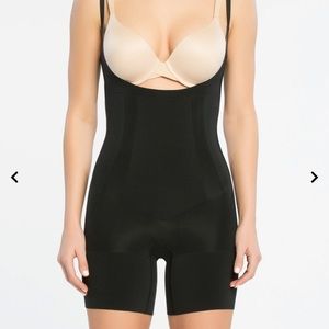 Spanx OnCore Open-Bust Mid-Thigh Bodysuit